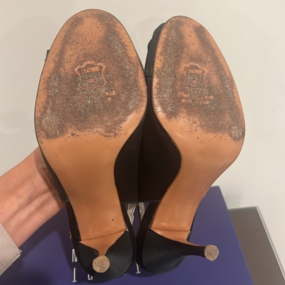 Stuart Weitzman Botero Us Size 7.5 *Dyed Black - image 6